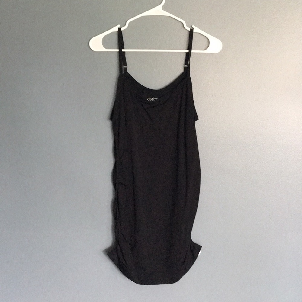 Black maternity tank